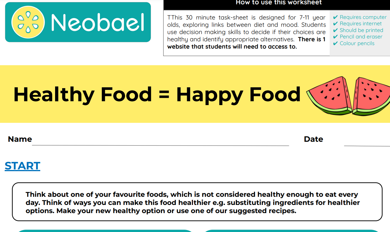 Healthy Food  Happy Mood