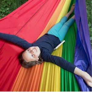 Harvey Milk and the Rainbow Flag with Symbols of Us: Identity Capes and Flags