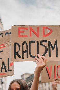 buffalo shooting end racism sign