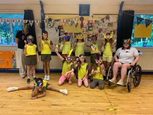 South America Festival masks and Maracas