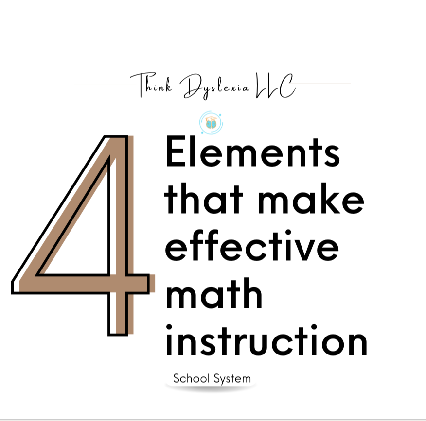 4 Elements to Effective Math Instruction 