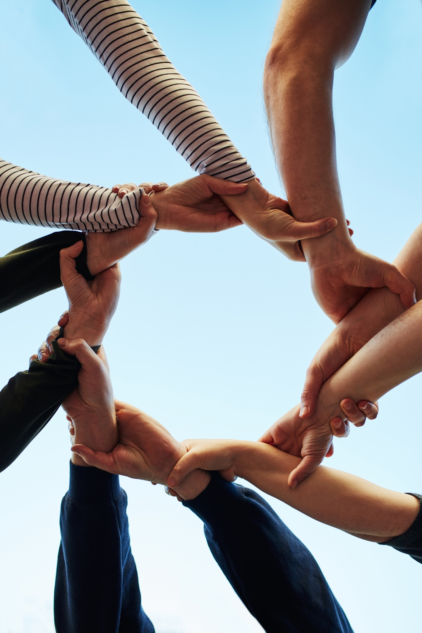 Hands joined in unity