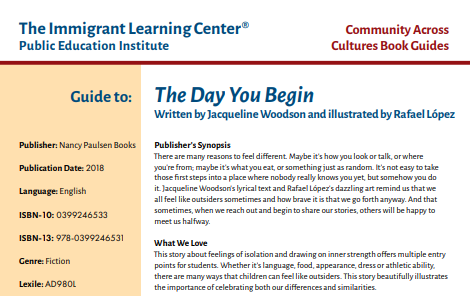 Book Guide: The Day You Begin