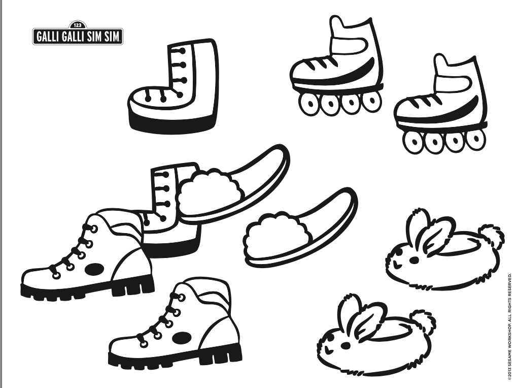 Caterpillar Shoes Printout