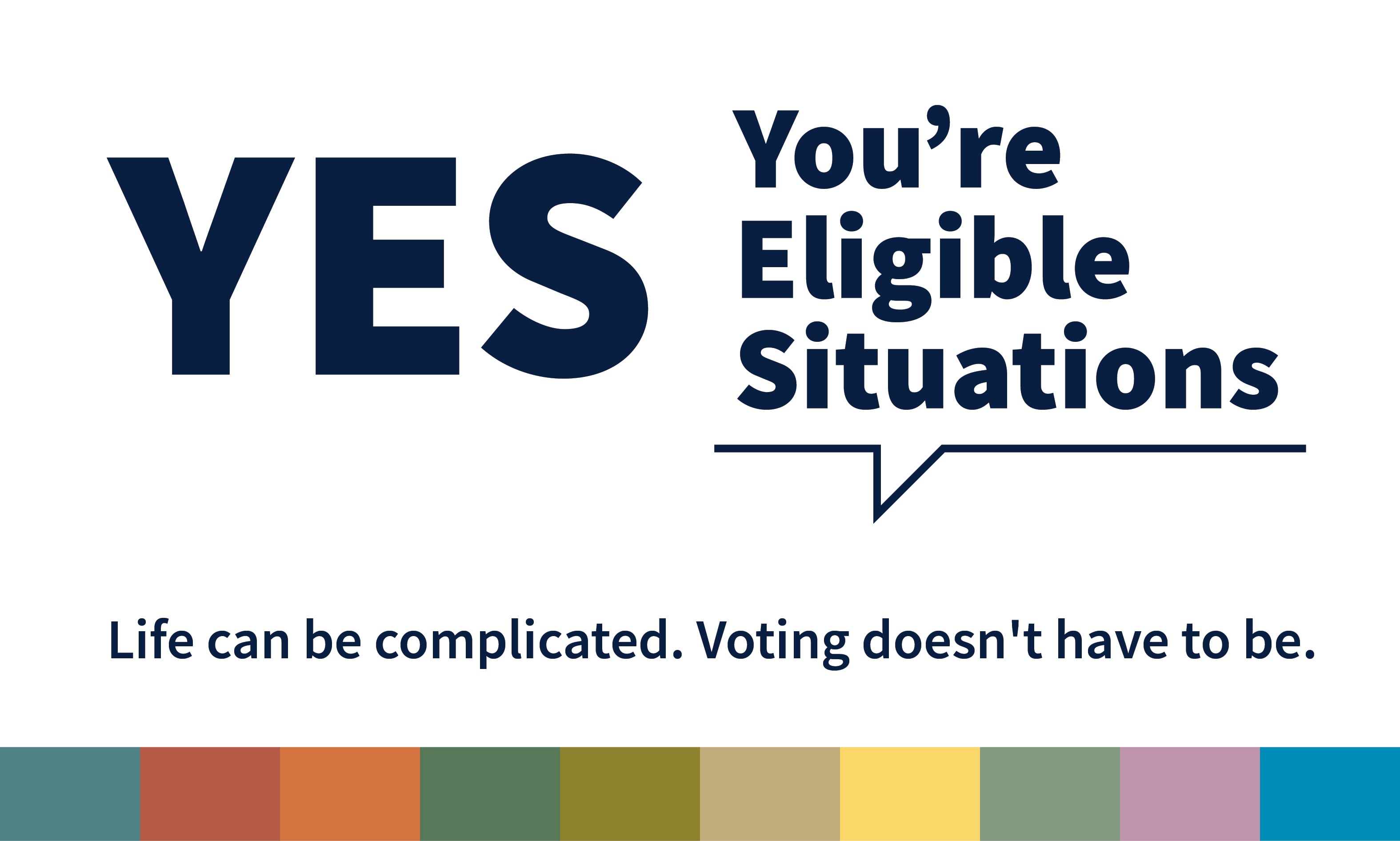 You're Eligible Situations - (YES) Voting in 2024 - Lesson Plan