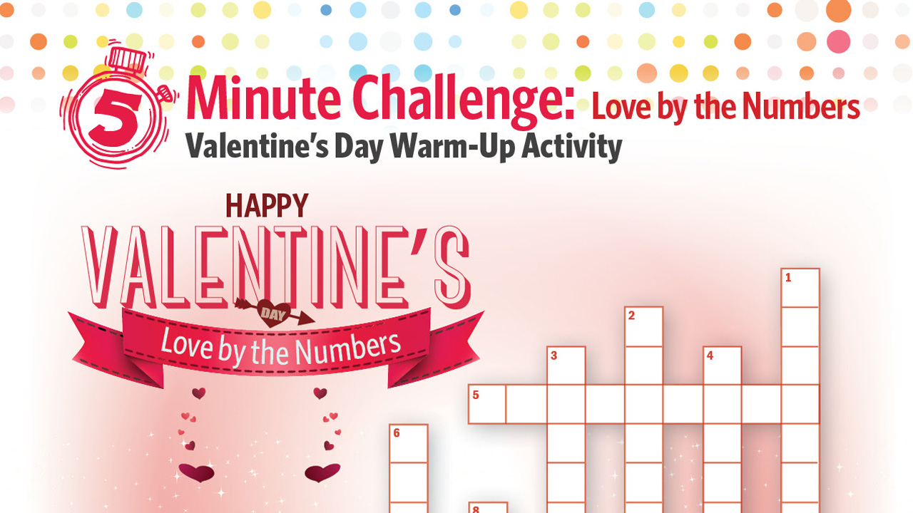 5-Minute Challenge: Love by the Numbers Valentine's Day