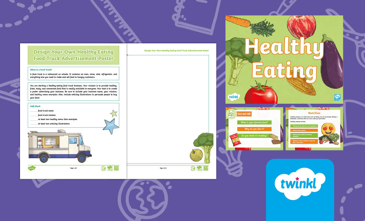 Healthy Eating Lesson Pack for 3rd-5th Grade