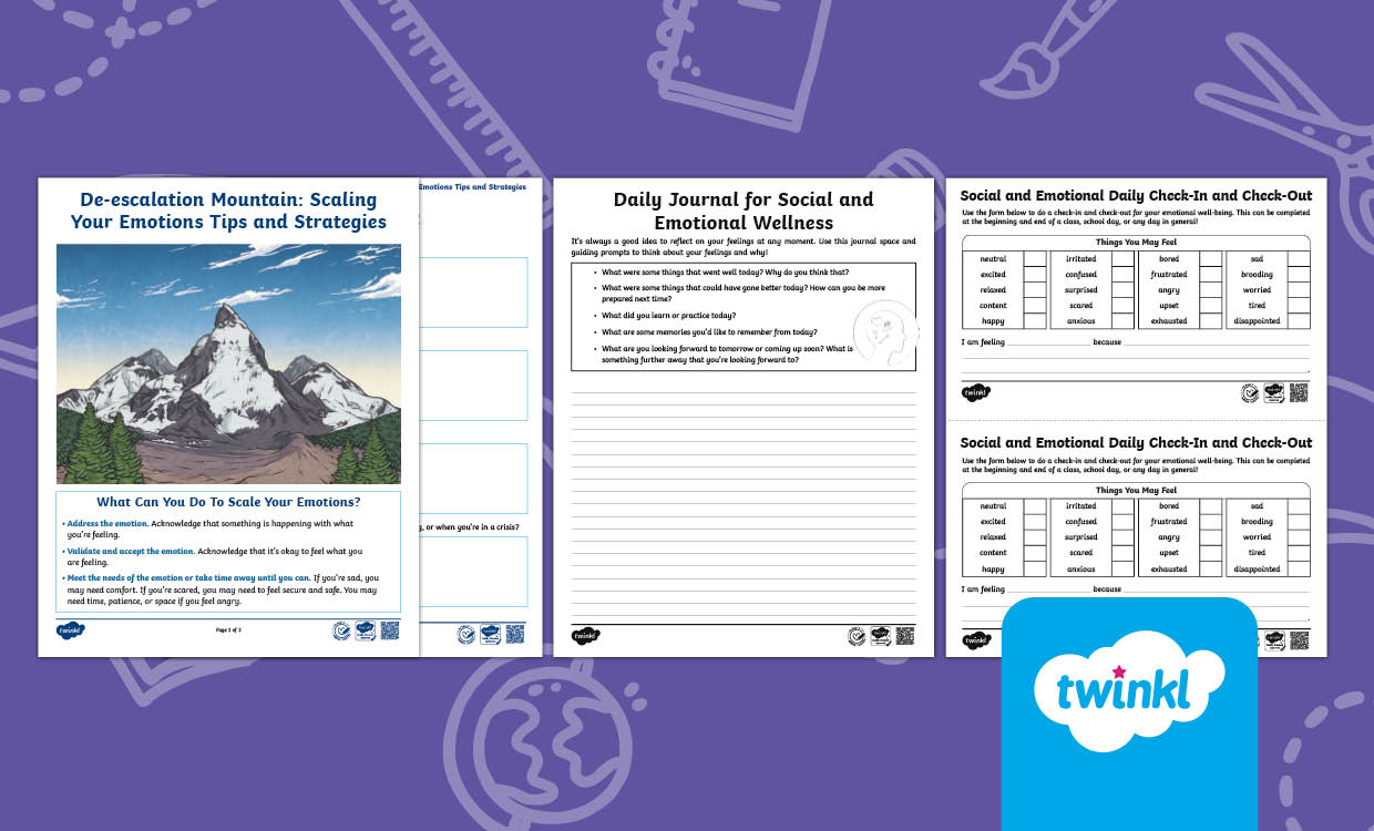 Social-Emotional Learning (SEL) - Emotional Regulation Bundle for 3rd-5th Grade