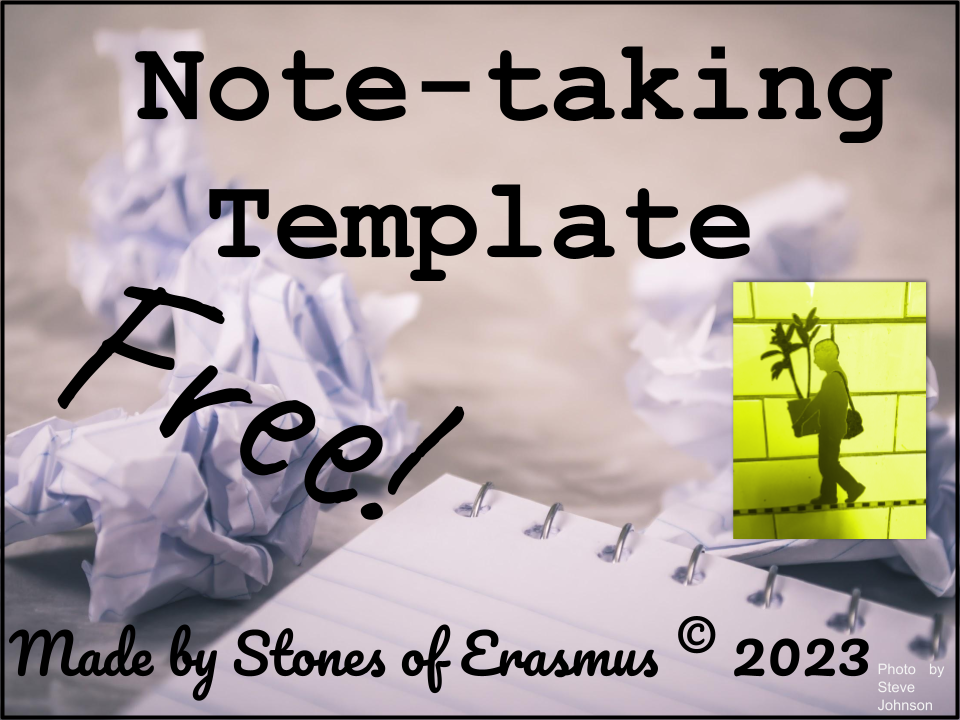 Efficient Note-taking | 3-Box Template for Students in Middle and High School