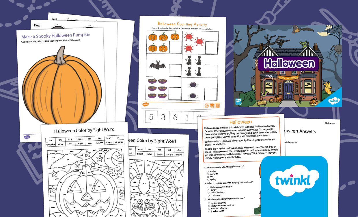 Halloween Activity Bundle for Kindergarten