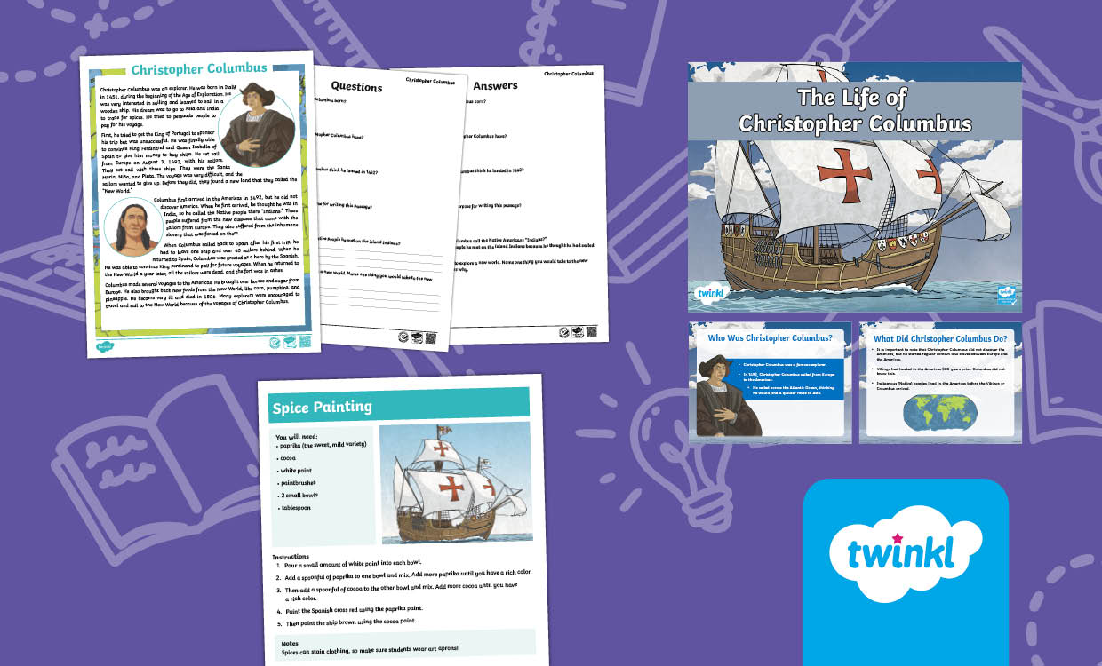 Christopher Columbus Lesson for 3rd-5th Grade