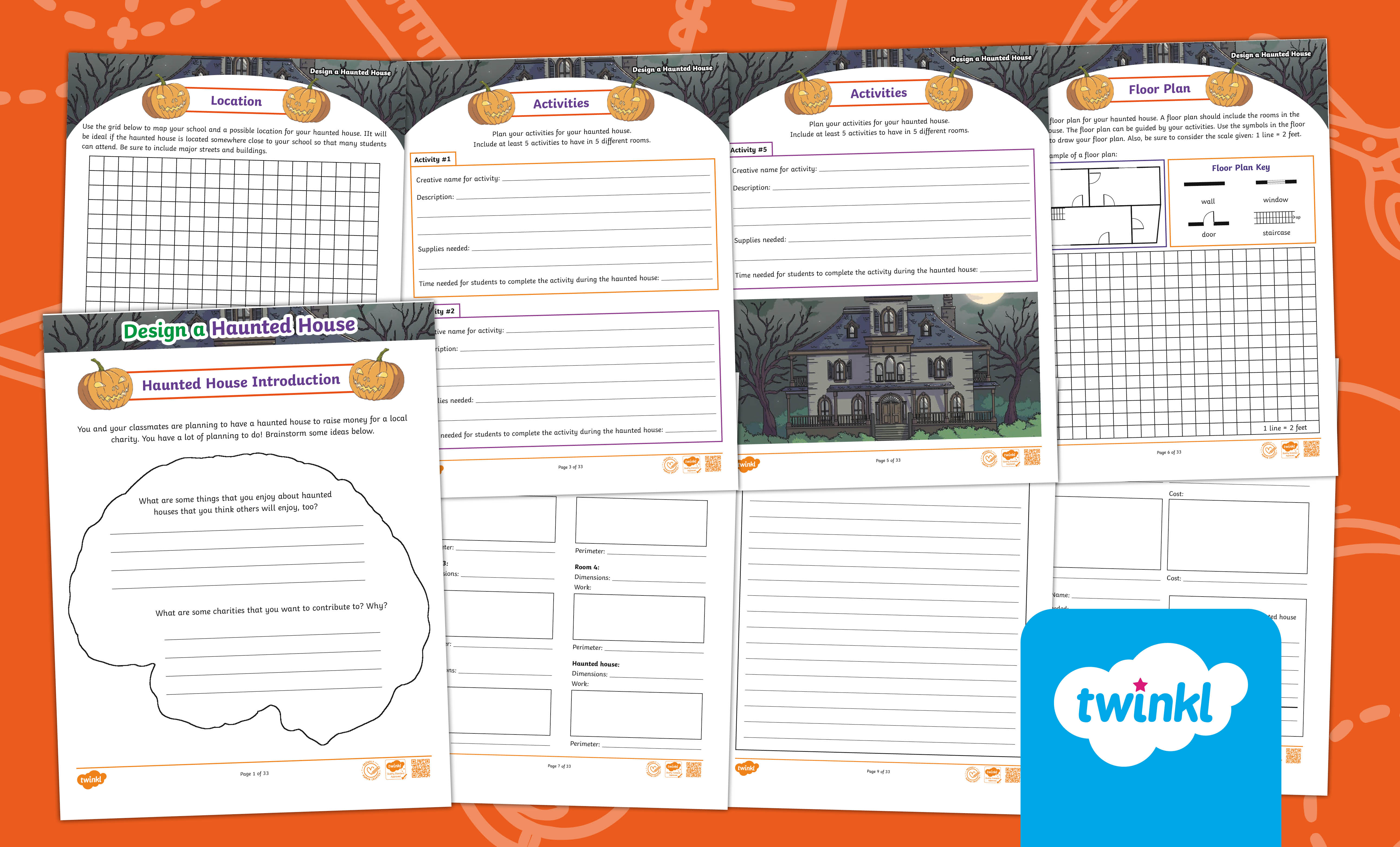 Design a Haunted House | Project based learning for 4th-5th Grade