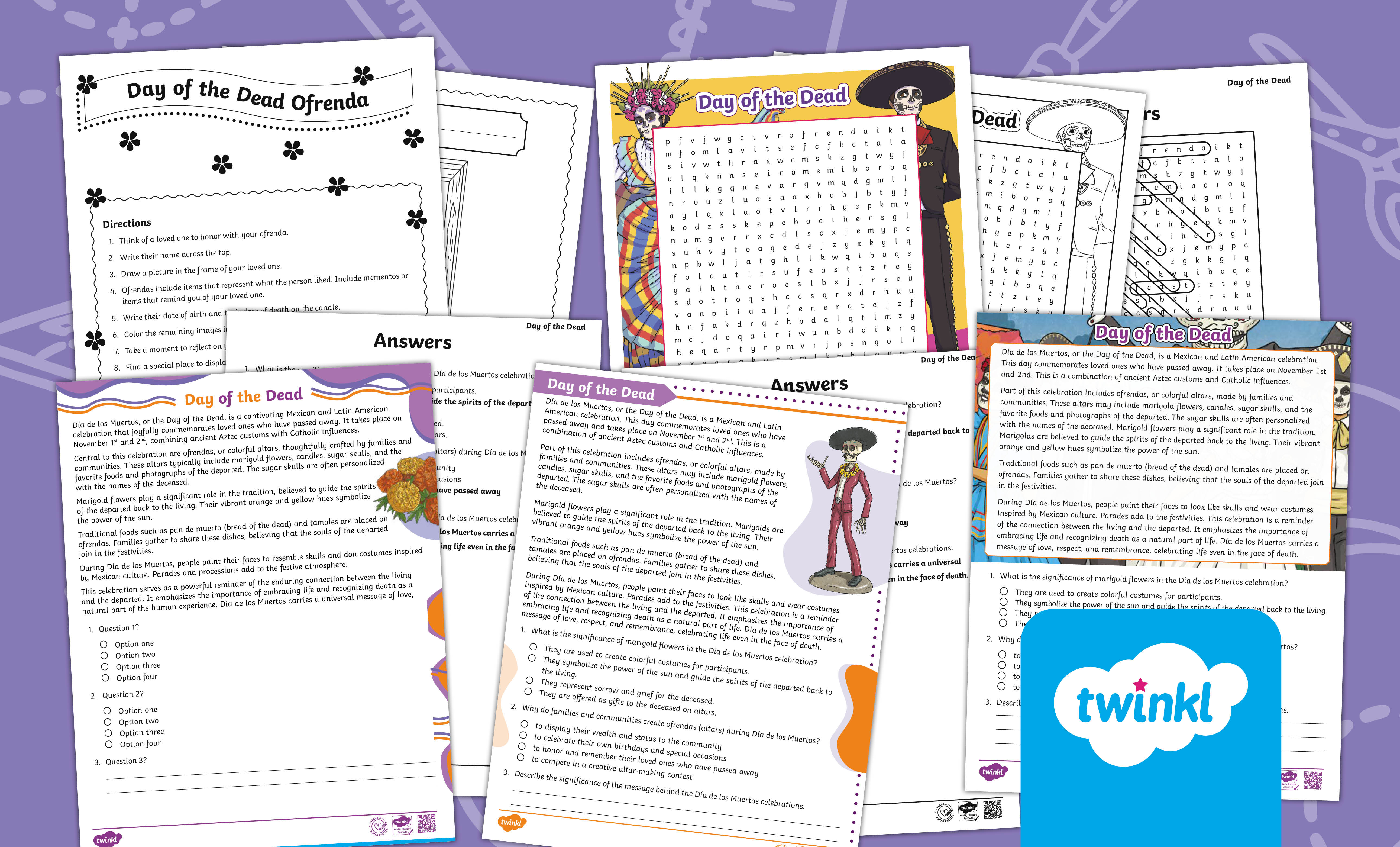 Day of the Dead Lesson for 6th-8th Grade