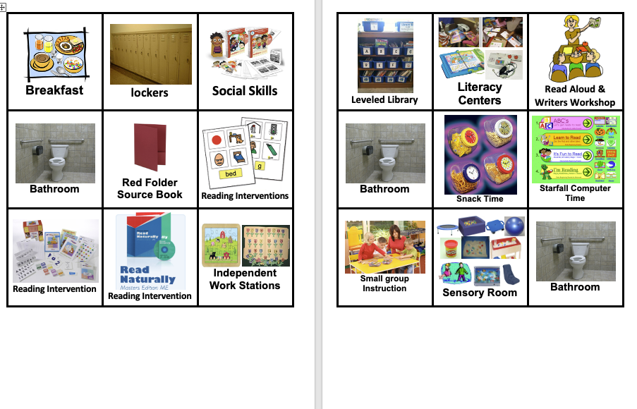 Visual Schedule Pictures