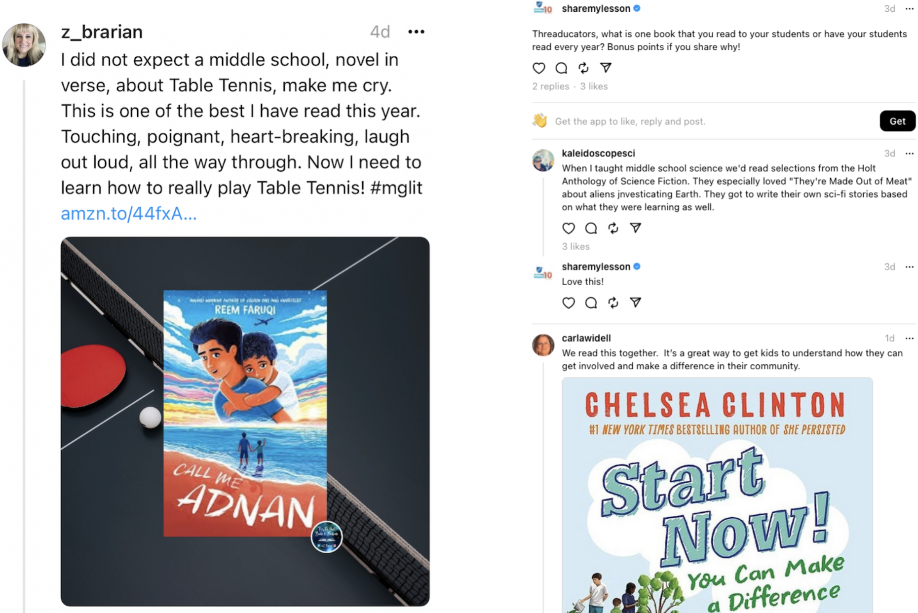 Book suggestions from Threaducators