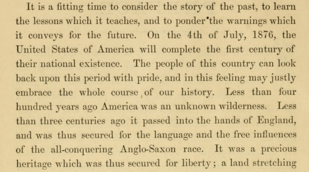 NEWS: THEN & NOW The News: Then & Now section of the Daily News Lessons allows students to see connections between current and past news events. The activity provides historical context using primary sources from the Library of Congress.  See PBS News Hour Classroom's Journalism in Action website for interactive examples of how journalists covered key events in U.S. history while honing your primary source, civics and digital news literacy skills.  THEN Two hundred years ago, Americans viewed the Centennial (100 years after independence) in a variety of ways similar to how Americans view the Sesquicentennial (250 years after independence) today. Read the two excerpts in James Dabney McCabe's 1875 book, "The Centennial History of the United States":  From the preface: