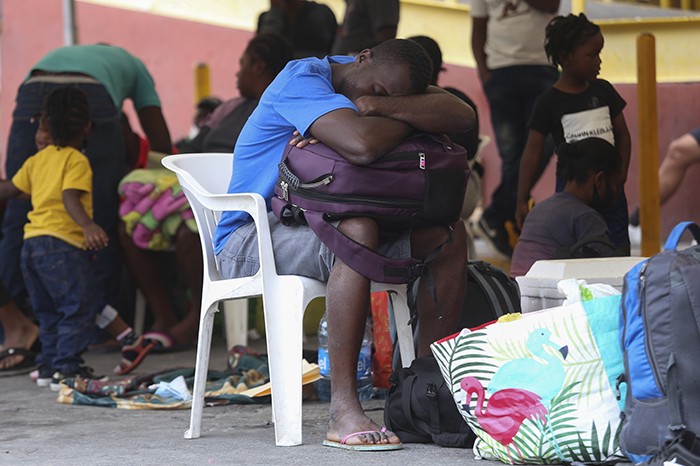 AP photo, Haitian migrant at Mexico-U.S. border