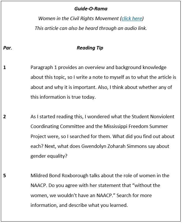 guide-o-rama example