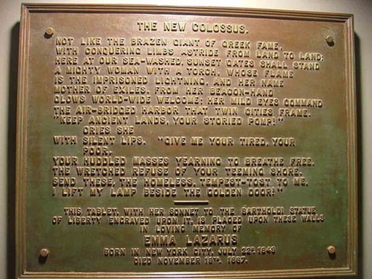 The New Colossus by Emma Lazarus. How did the poem affect immigration history?