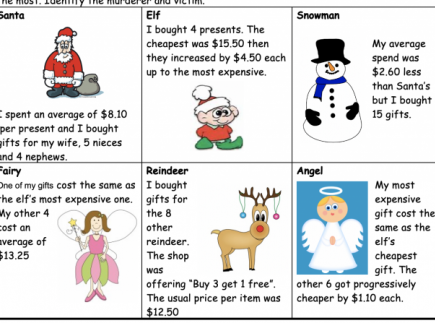 winter holiday lesson plans and resources murder mystery