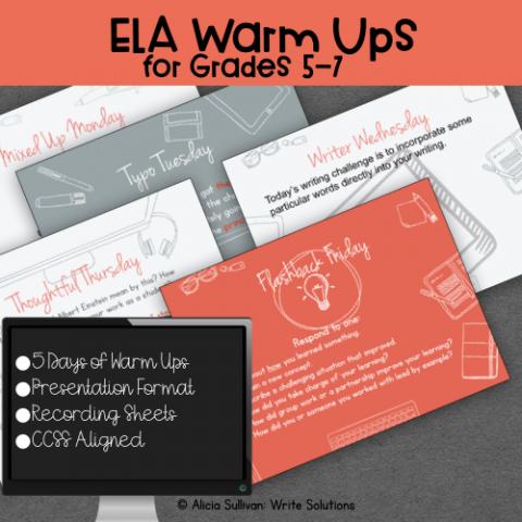 ELA Warm Ups