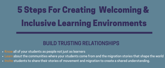 Five Steps for Creating Welcoming and Inclusive Learning Communities