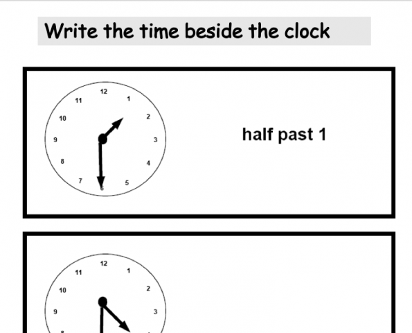 Time worksheet