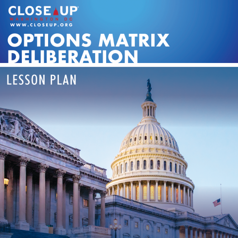 Options Matrix Deliberation Lesson Plan