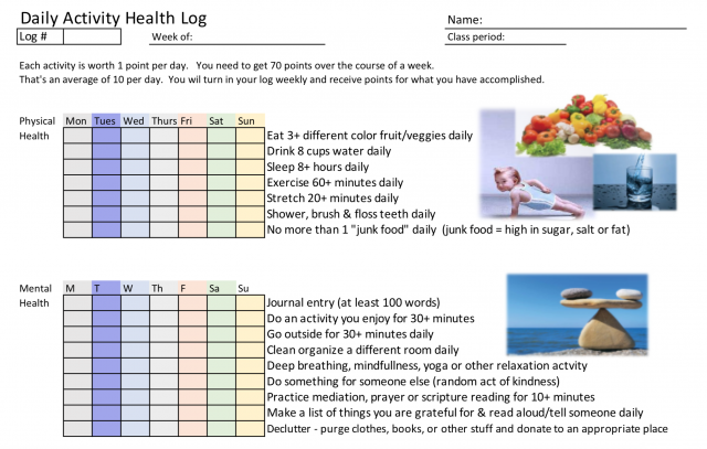 Daily Health Log